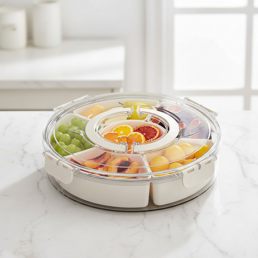 PicoteoBox™ – Bandeja Giratoria con Tapa